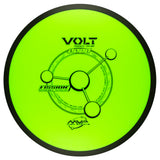 Green Volt disc golf disc with MVP Discs branding on a white background