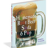 Book cover of 'Homemade Root Beer Soda & Pop' with a mug of root beer on a white background