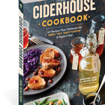 Cider House cookbook with roasted vegetables and meat on a white background
