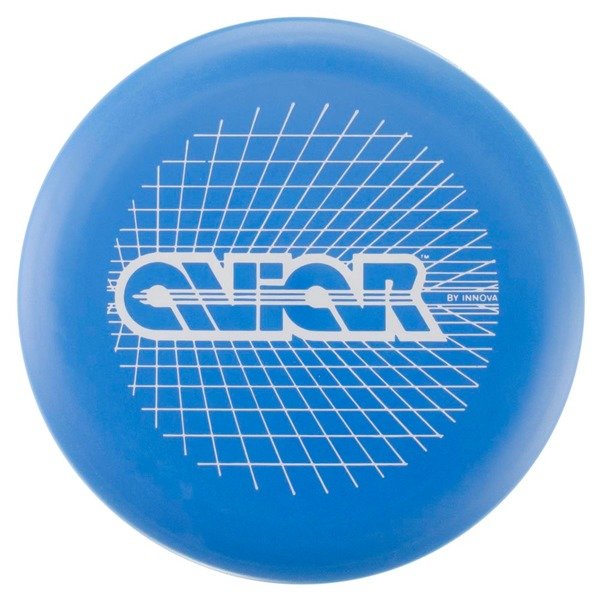 Blue disc with grid pattern and 'G-Force' branding on a white background