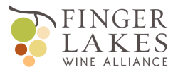 Logo of Finger Lakes Wine Alliance with colorful grapes and text