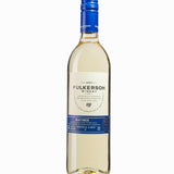 Fulkerson Winery bottle of white "Matinee" wine on a white background