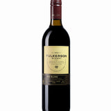 Wine bottle with 'Fulkerson Winery' label on a white background