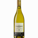 Fulkerson Winery Sauvignon Blanc wine bottle on a white background