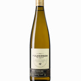 Fulkerson Winery bottle of sweet riesling on a white background