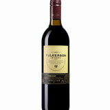Wine bottle with 'Fulkerson Winery' label on a white background