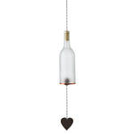 Decorative hanging light fixture with a heart-shaped pendant on a white background