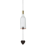Decorative hanging light fixture with a heart-shaped pendant on a white background