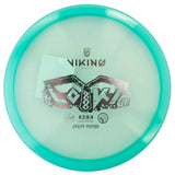 Disc golf putter with 'Vikino' branding on a white background