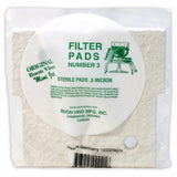 Pack of filter pads with a white label and green text, featuring the brand 'Buon Vino'.