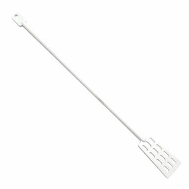 White plastic paddle on a white background