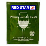Red Star Premier Côte des Blancs wine yeast package on a white background