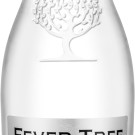 Fever-Tree Mediterranean Tonic Water bottle with blue label on white background