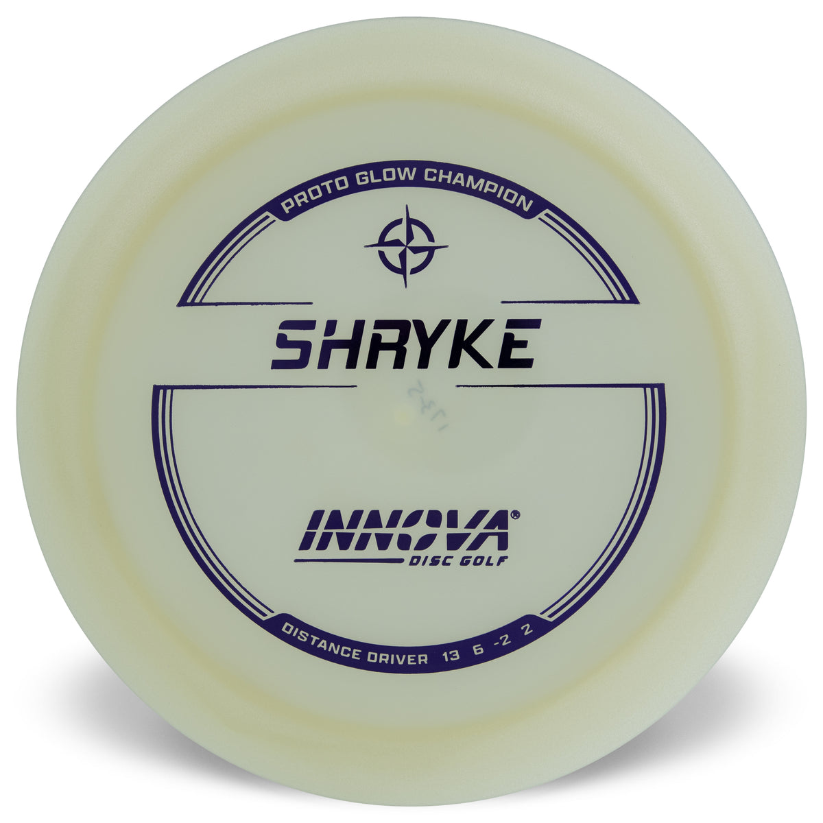 Innova Shryke disc golf disc on a white background