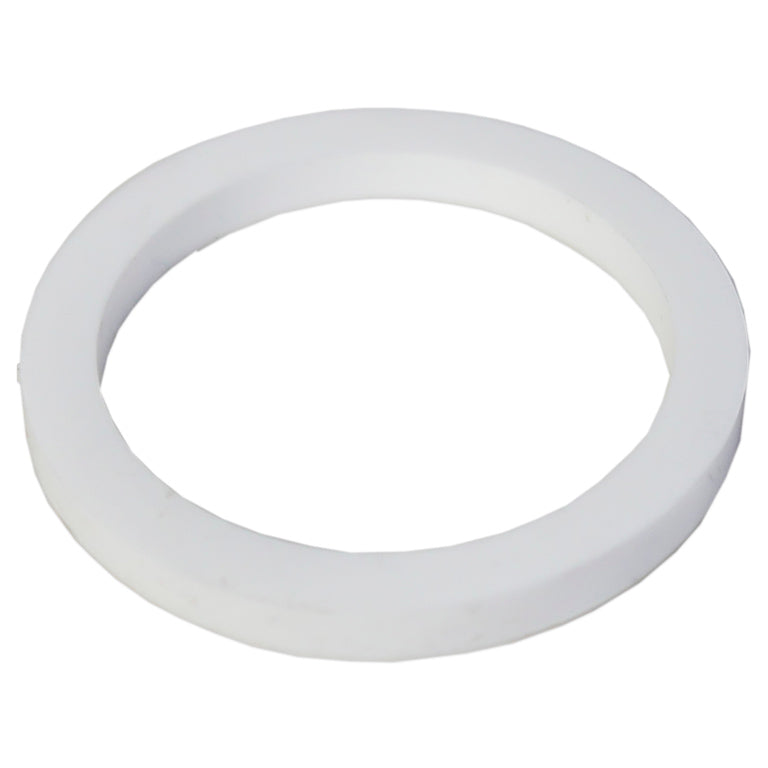 White rubber ring on a white background