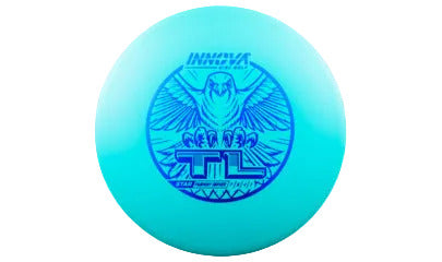 Blue disc with Innova and TL logos on a transparent background