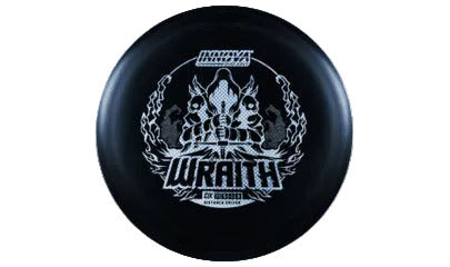 Black disc with 'Wraith' branding on a transparent background