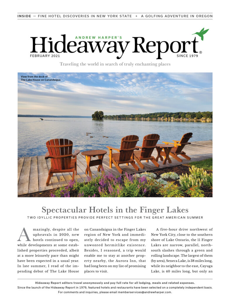 Front cover of the February 2021 Hideaway Report